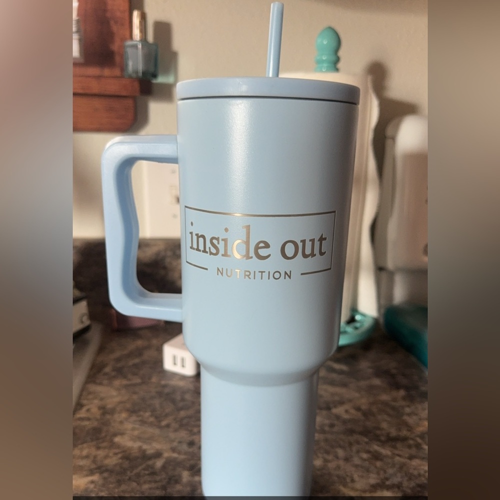 Inside Out Nutrition Light Blue Tumbler